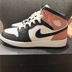 Jordan Women's Sneakers - Black, White, and Pink